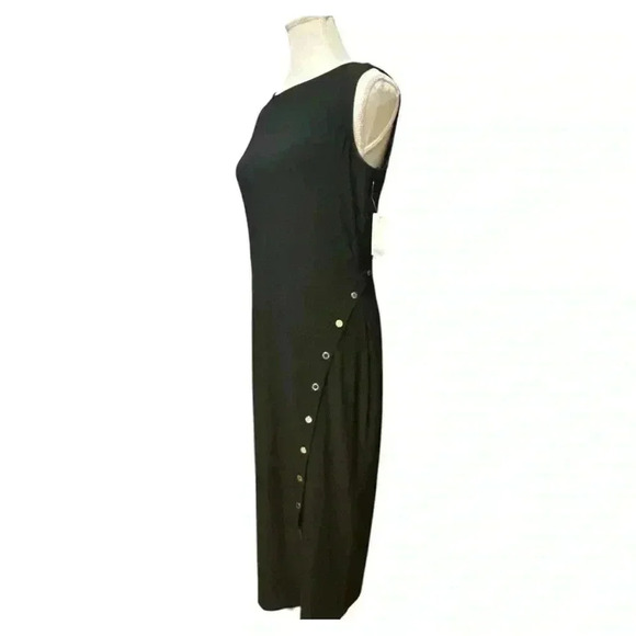 White House Black Market Matte Jersey Diagonal Placket Dress Size Small NWT - Picture 4 of 12